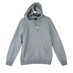 Fox Racing Pullover Hoodie Draw String Mens Medium Gray MFG SPEC 95008 No. 1974